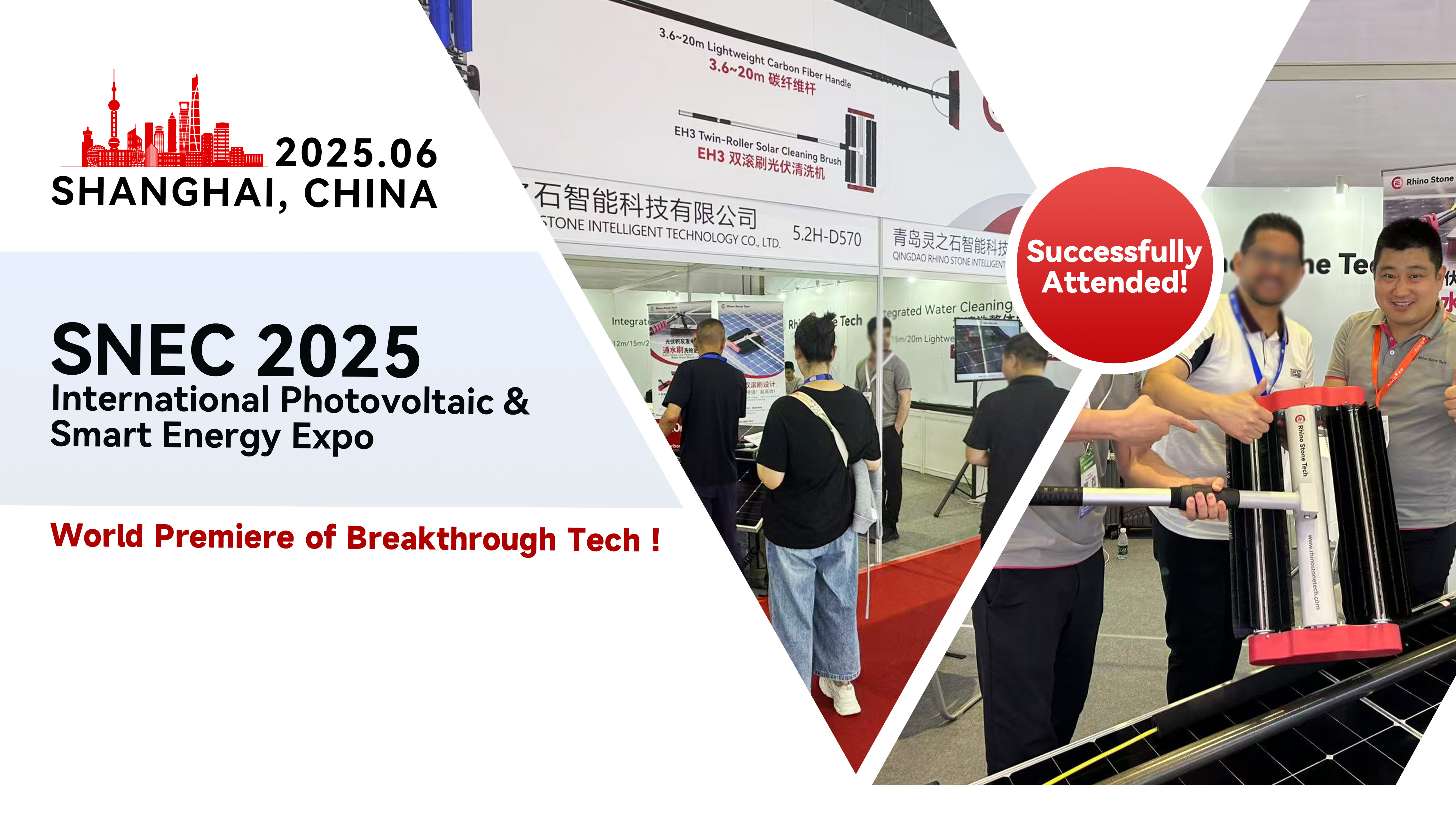 Brilliant Debut of Rhino Stone Tech Revolutionary Innovations at SNEC 2025・Shanghai
