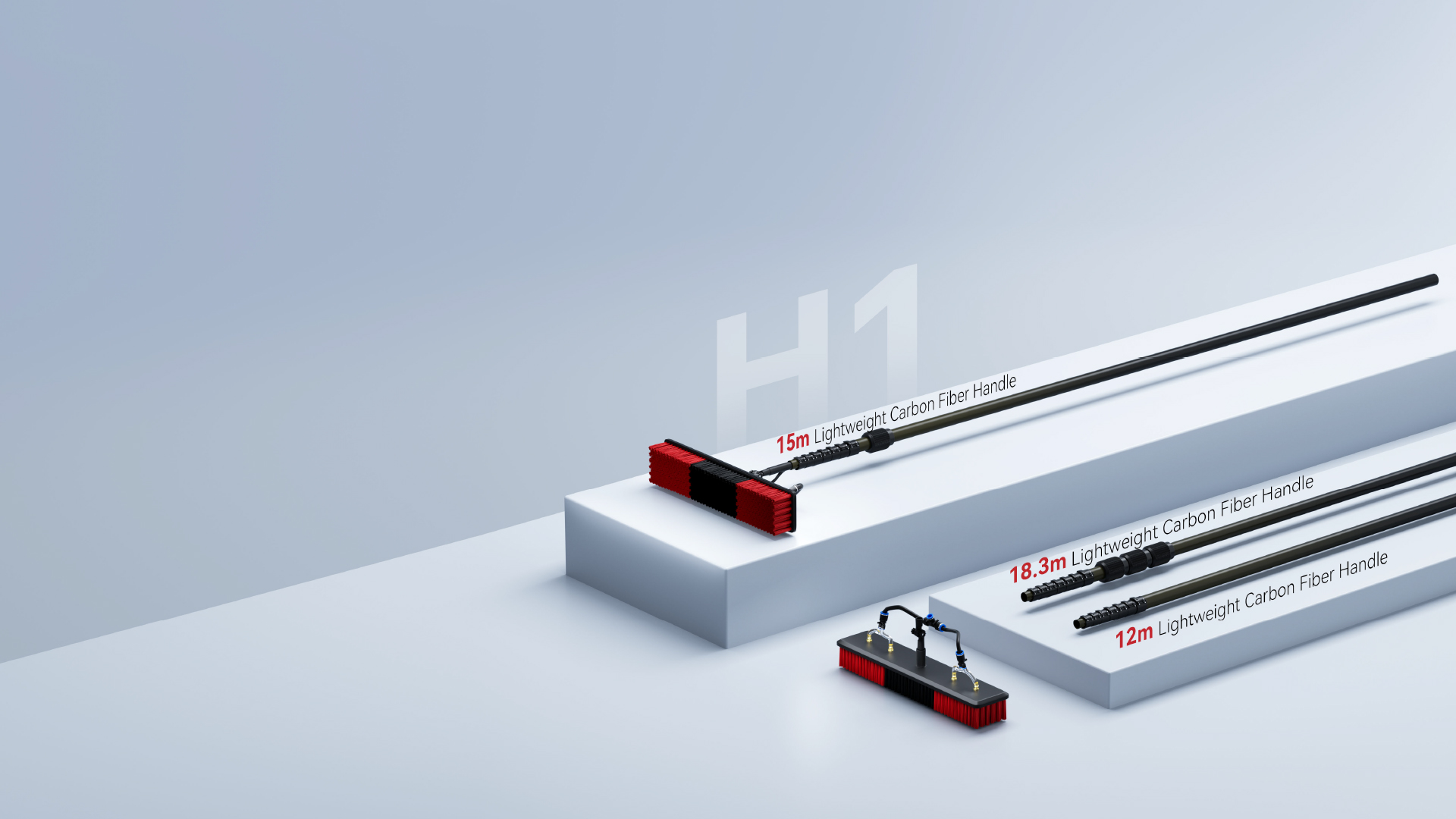 RHINOSTAR·H1 water fed pole brush