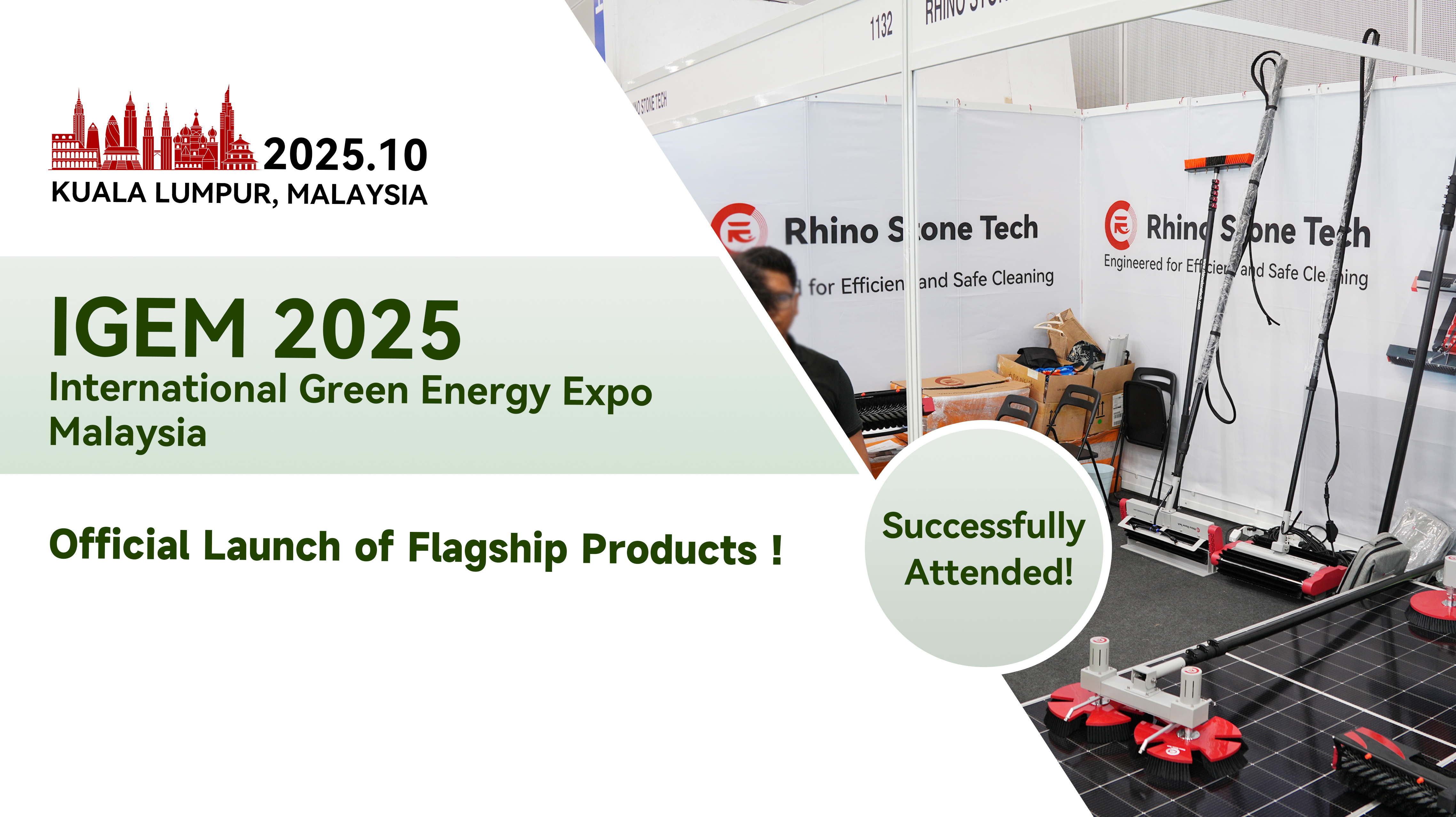 Grand Unveiling of Rhino Stone Tech Core Flagship Products at IGEM 2025 ・Malaysia
